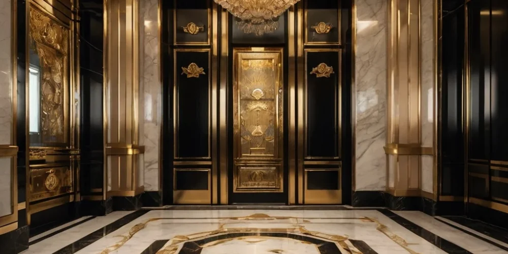Leonardo_Kino_XL_A_luxurious_grand_elevator_entrance_in_a_high_1